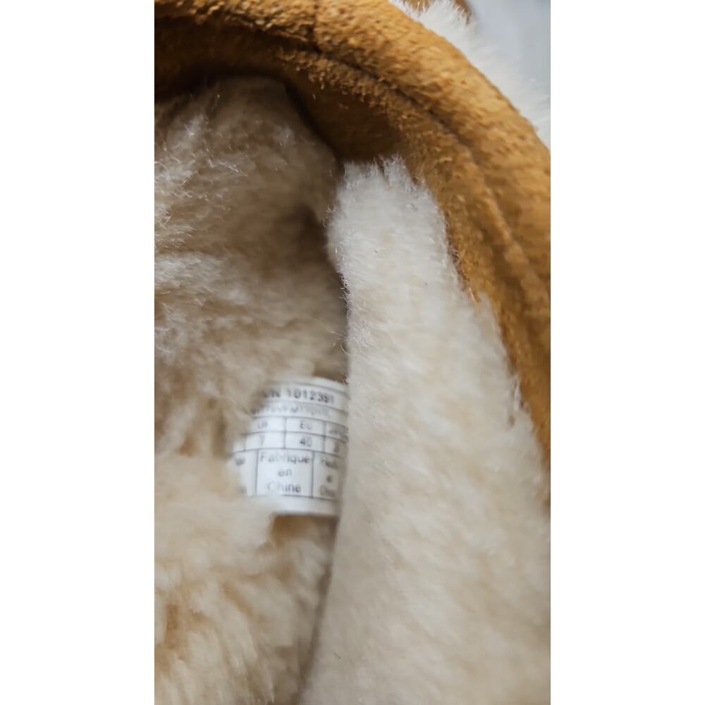 UGG Tania Sheepskin Boots Tan Genuine Sheepskin Fur Uppe - Picture 6 of 6